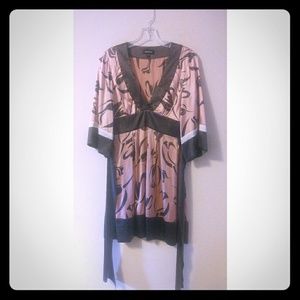 BeBe kimono-style tie-back dress A18